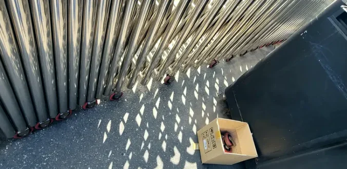 현장 자바라 용접 시공 사진 3