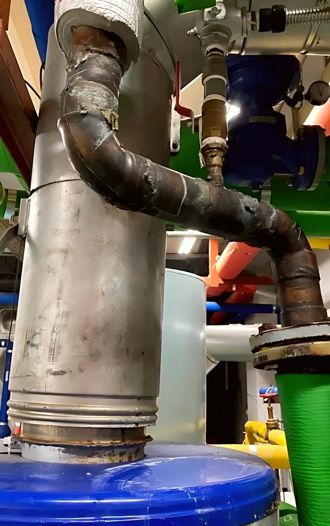 현장 동배관용접 시공 사진 2
