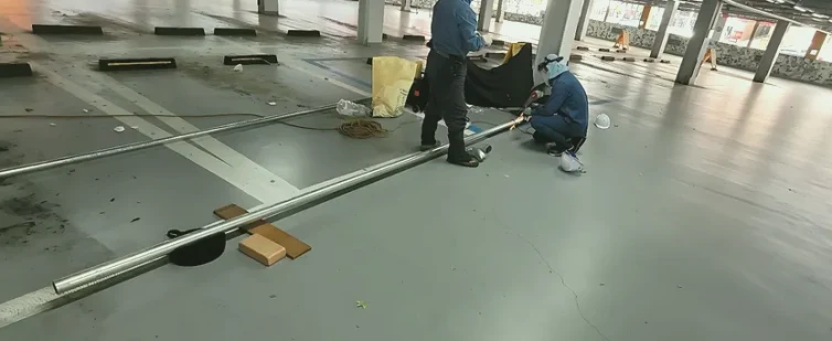 현장 소방 스프링클러 배관용접 시공 사진 1