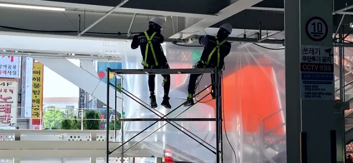 읍내동 소방 스프링클러 배관용접 시공 사진 1