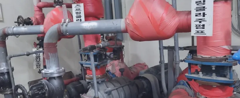 현장 소방 스프링클러 배관용접 시공 사진 4