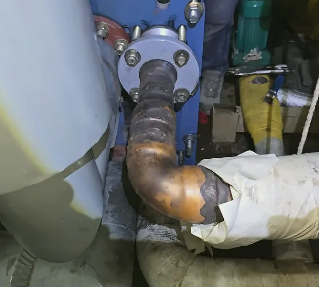 현장 열교환기 배관용접 시공 사진 1