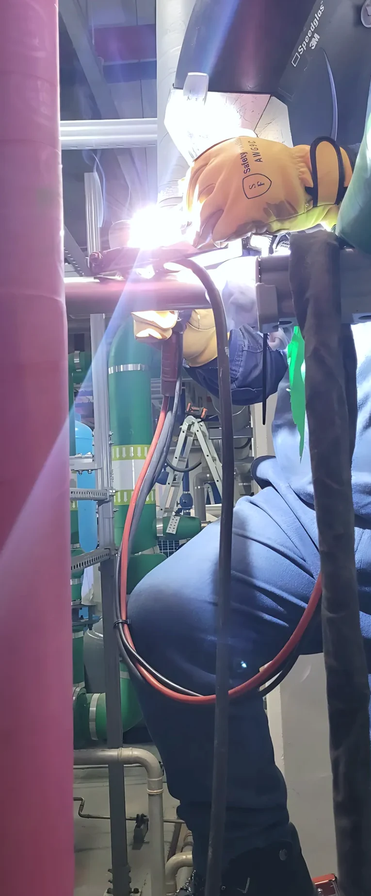 홍성군 급수 냉수 냉각수 배관용접 시공 사진 3