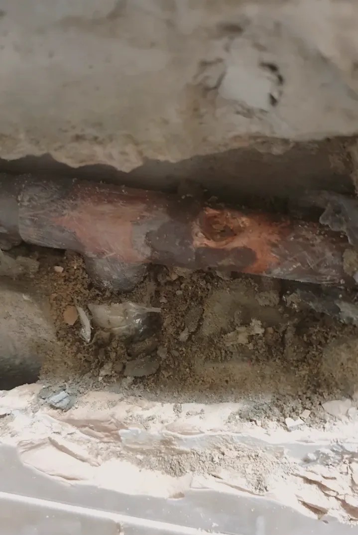 현장 집수정 배수펌프 배관용접 시공 사진 3