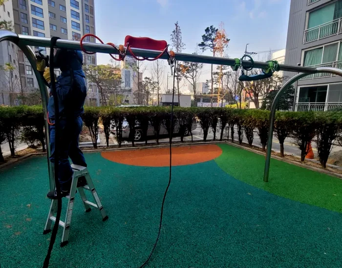 동구 놀이터 용접 시공 사례