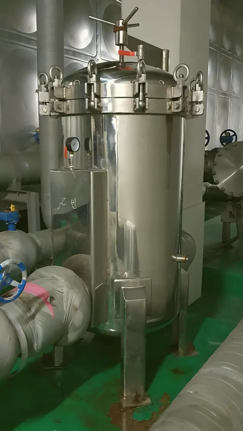 여주시 수영장 여과 탱크 용접 시공 사진 1
