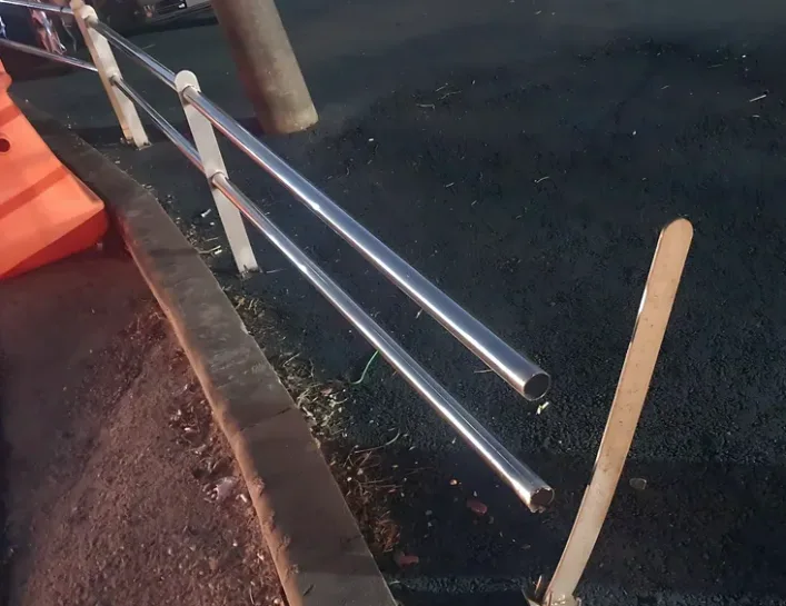 현장 주차장 난간용접 시공 사례