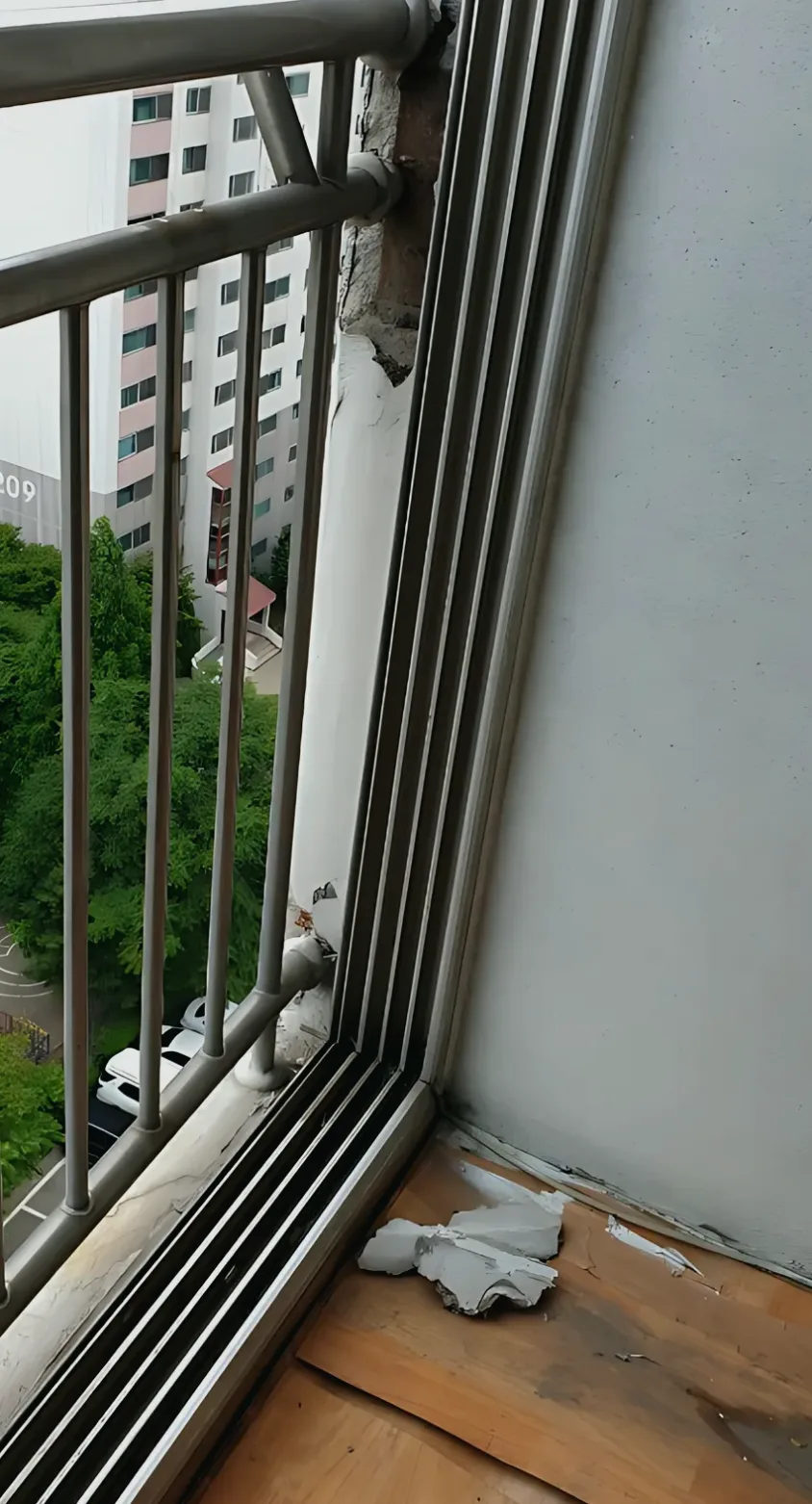현장 베란다 난간용접 시공 사례