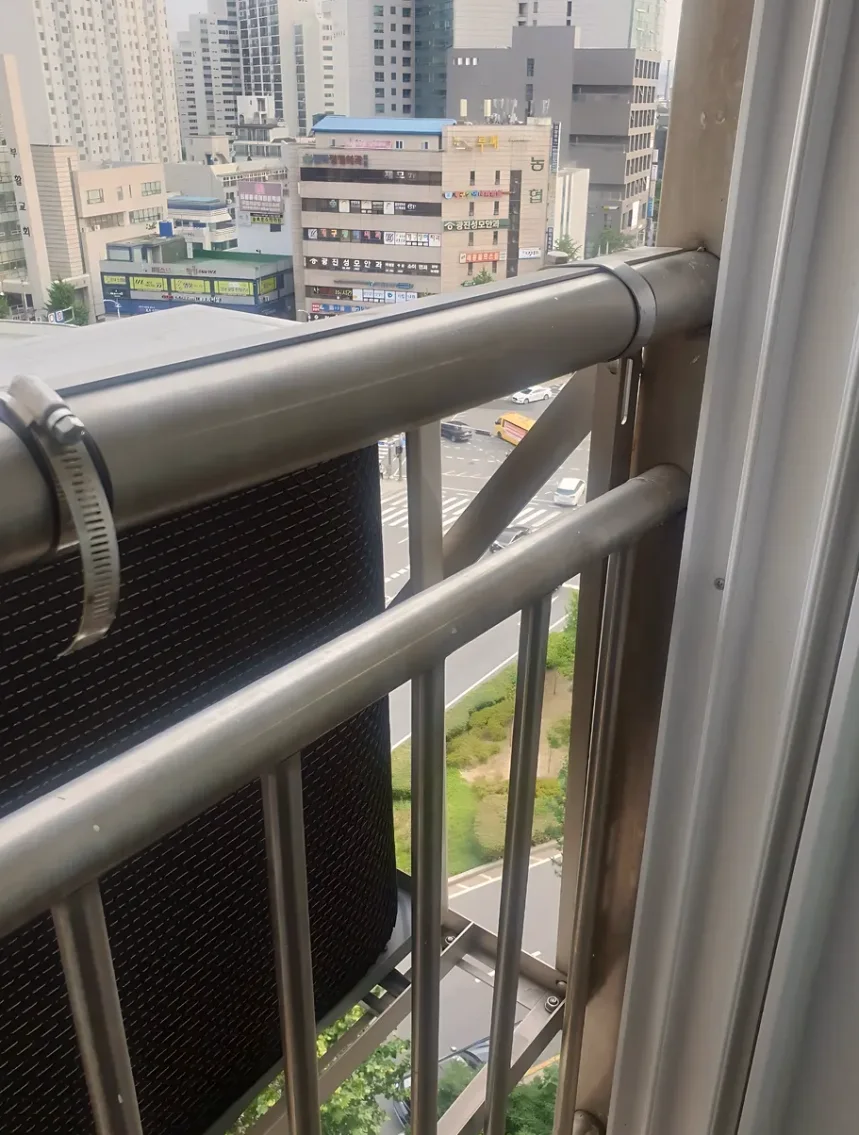 현장 베란다 난간용접 시공 사진 1