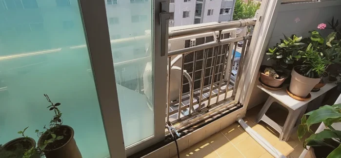 현장 베란다 난간용접 시공 사진 4