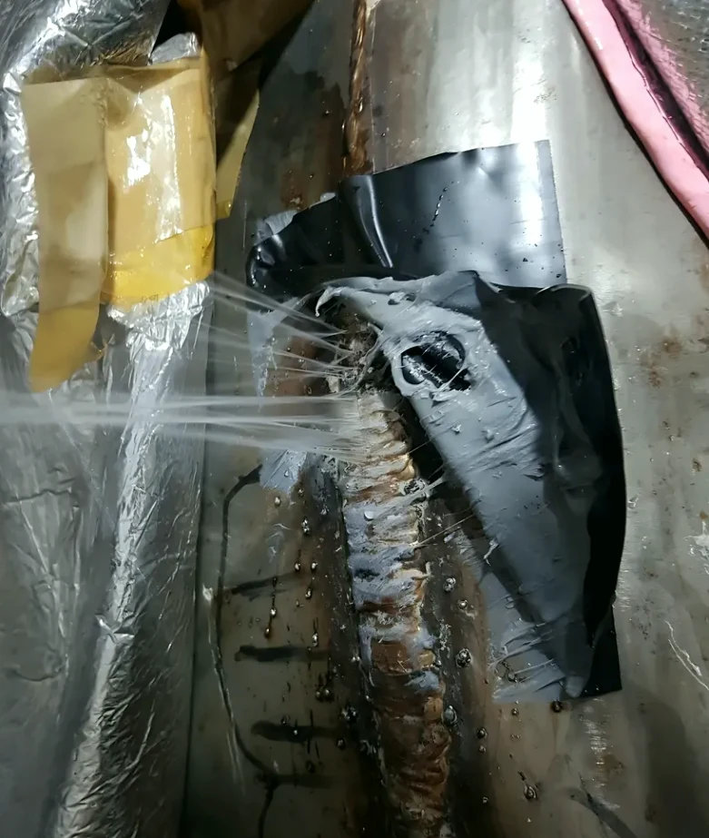 현장 온수 탱크용접 시공 사진 4
