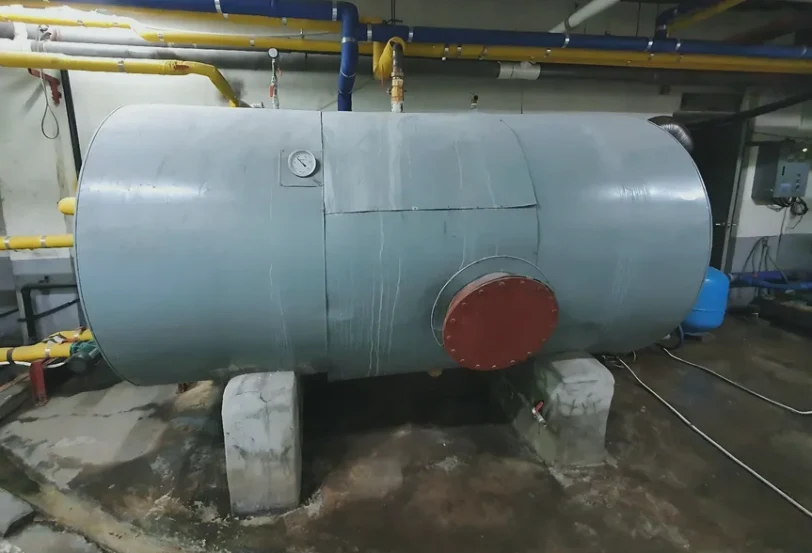 현장 온수 탱크용접 시공 사례