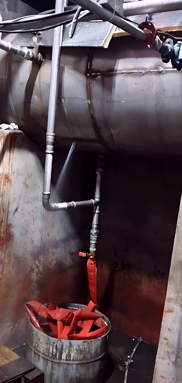 신장동 온수 탱크용접 시공 사진 1