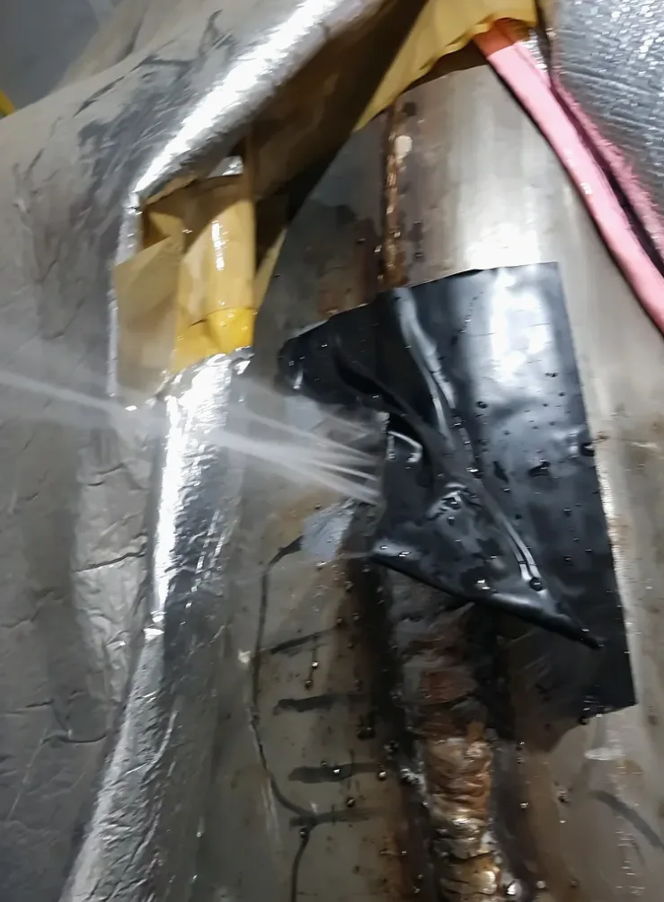 탑동 온수 탱크용접 시공 사진 1