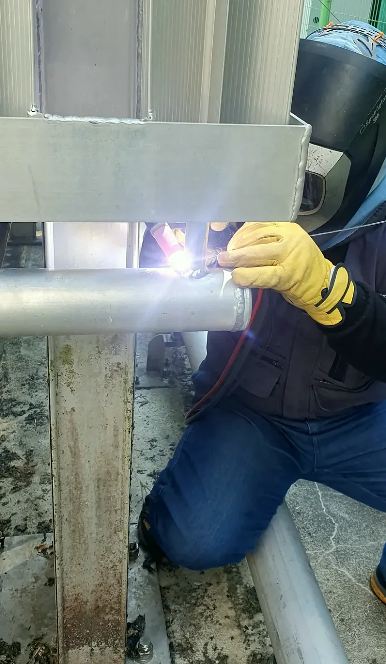 현장 기화기 용접 시공 사례